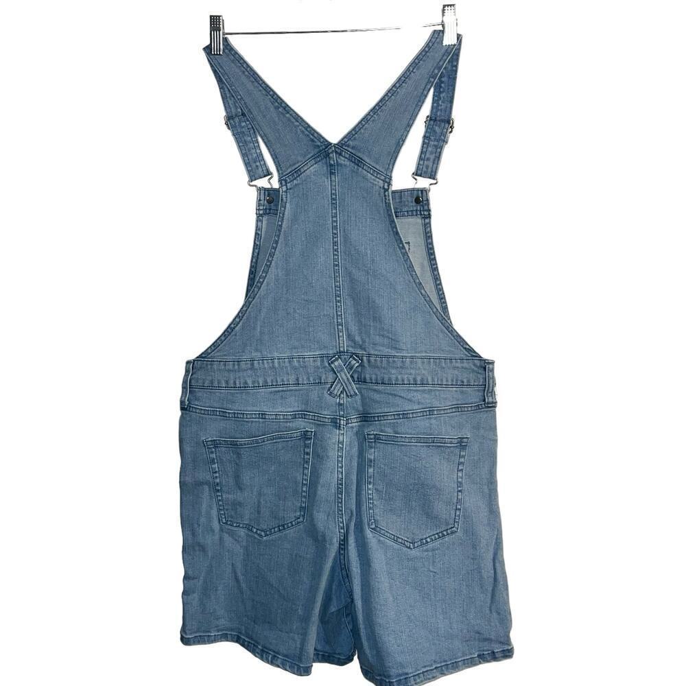 Star Wars Light Blue Denim Short Overalls with Grogu Patch - Picture 5 of 10